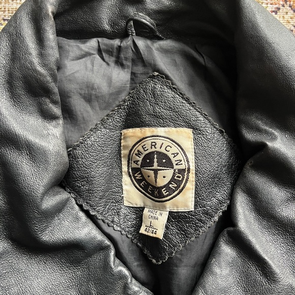 Vintage America weekend genuine leather jacket in great condition. - Picture 2 of 3